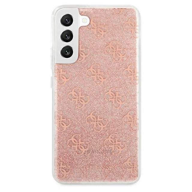 Чохол Guess 4G Glitter для Samsung Galaxy S22 Plus Pink (GUHCS22MPCU4GLPI)