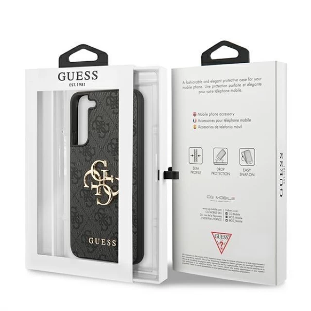 Чохол Guess 4G Big Metal Logo для Samsung Galaxy S22 Plus Grey (GUHCS22M4GMGGR)