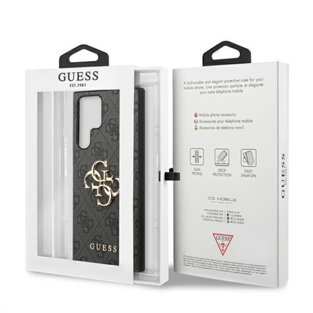Чехол Guess 4G Big Metal Logo для Samsung Galaxy S22 Grey (GUHCS22L4GMGGR)