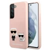 Чохол Karl Lagerfeld Iconic Karl and Choupette для Samsung Galaxy S22 Pink (KLHCS22SSSKCI)