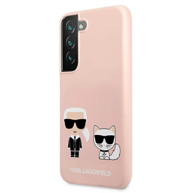 Чехол Karl Lagerfeld Iconic Karl and Choupette для Samsung Galaxy S22 Pink (KLHCS22SSSKCI)