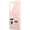 Чехол Karl Lagerfeld Gradient Iconic Karl and Choupette для Samsung Galaxy S22 Ultra Pink (KLHCS22LSSKCI)