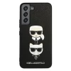 Чохол Karl Lagerfeld Saffiano Iconic Karl and Choupette Head для Samsung Galaxy S22 Black (KLHCS22SSAKICKCBK)