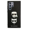 Чехол Karl Lagerfeld Saffiano Iconic Karl and Choupette Head для Samsung Galaxy S22 Ultra Black (KLHCS22LSAKICKCBK)