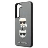 Чохол Karl Lagerfeld Saffiano Iconic Karl and Choupette Head для Samsung Galaxy S22 Plus Silver (KLHCS22MSAKICKCSL)