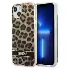 Чохол Guess Leopard для iPhone 13 Brown (GUHCP13MHSLEOW)