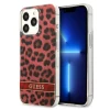 Чохол Guess Leopard для iPhone 13 Pro Red (GUHCP13LHSLEOR)