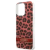 Чохол Guess Leopard для iPhone 13 Pro Red (GUHCP13LHSLEOR)