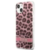 Чохол Guess Leopard для iPhone 13 Pink (GUHCP13MHSLEOP)