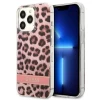 Чохол Guess Leopard для iPhone 13 Pro Max Pink (GUHCP13XHSLEOP)
