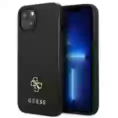 Чехол Guess Saffiano 4G Small Metal Logo для iPhone 13 Black (GUHCP13MPS4MK)