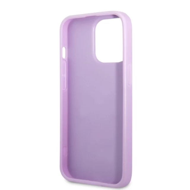Чехол Guess Saffiano 4G Small Metal Logo для iPhone 13 Pro Max Purple (GUHCP13XPS4MU)