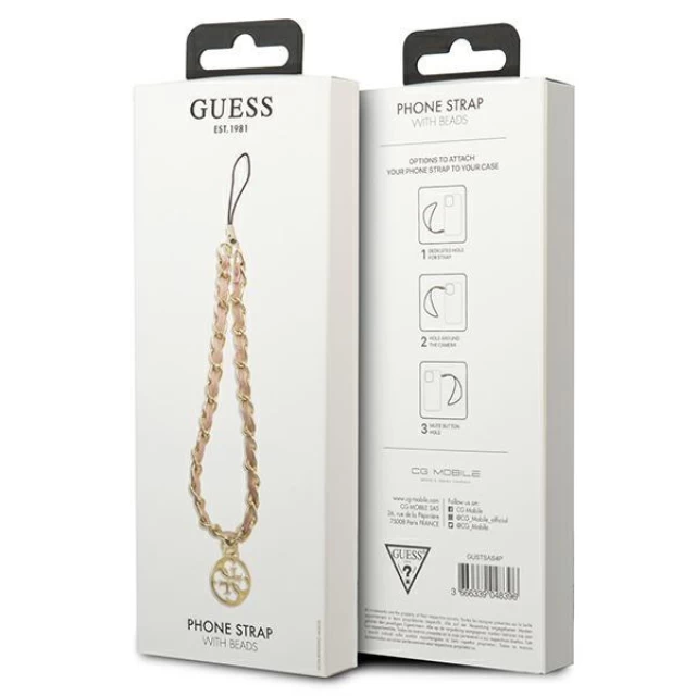 Підвіска Guess Chain Metal Charm Pink (GUSTSAS4P)