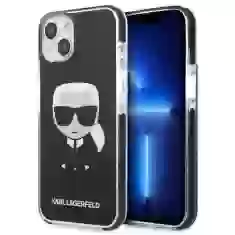 Чехол Karl Lagerfeld Iconik Karl для iPhone 13 mini Black (KLHCP13STPEIKK)
