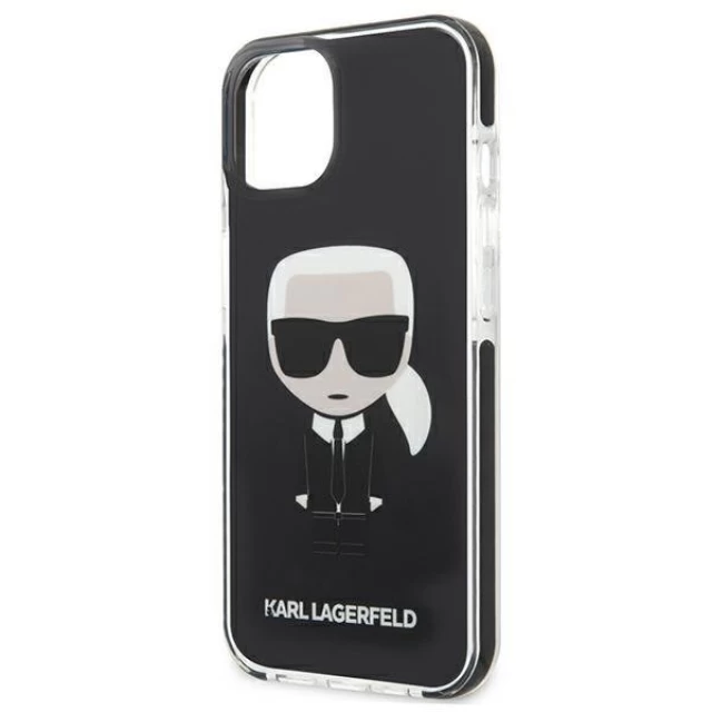 Чохол Karl Lagerfeld Iconik Karl для iPhone 13 mini Black (KLHCP13STPEIKK)