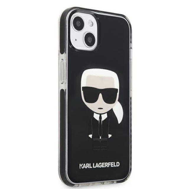 Чехол Karl Lagerfeld Iconik Karl для iPhone 13 Black (KLHCP13MTPEIKK)