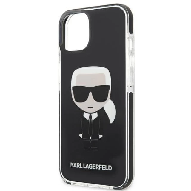 Чохол Karl Lagerfeld Iconik Karl для iPhone 13 Black (KLHCP13MTPEIKK)
