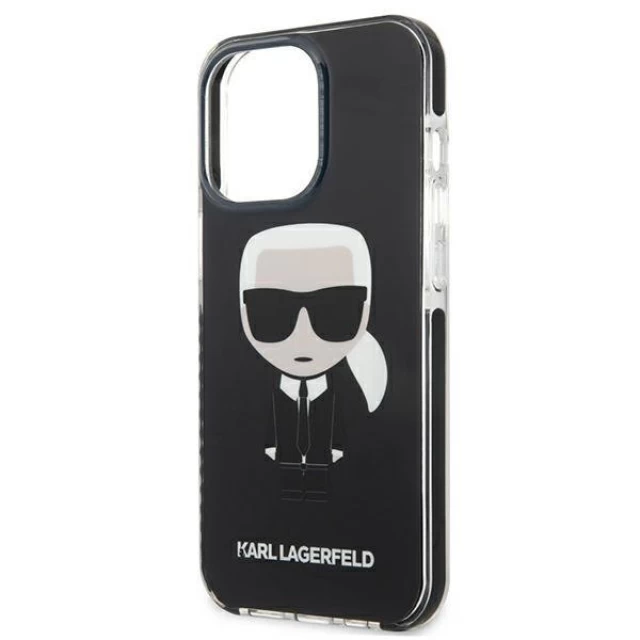 Чохол Karl Lagerfeld Iconik Karl для iPhone 13 Pro Max Black (KLHCP13XTPEIKK)