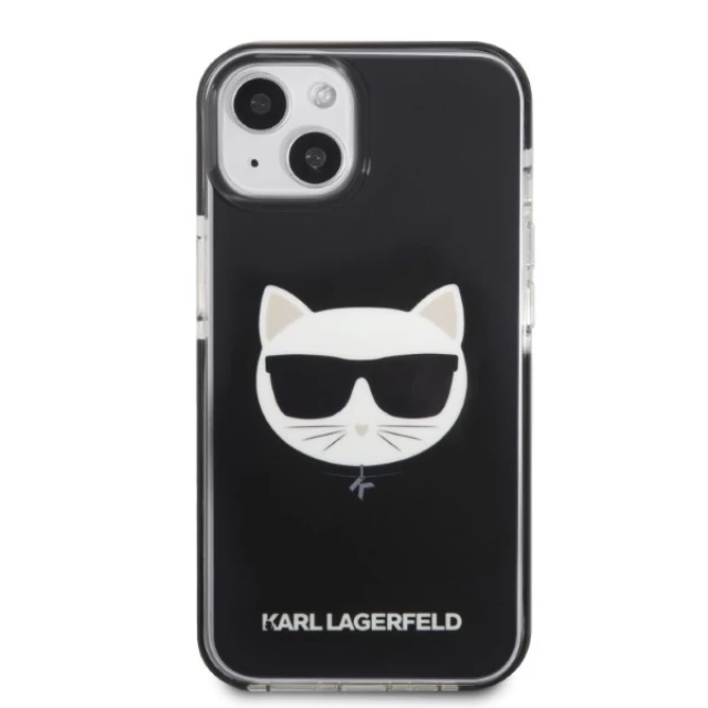 Чехол Karl Lagerfeld Choupette Head для iPhone 13 Black (KLHCP13MTPECK)