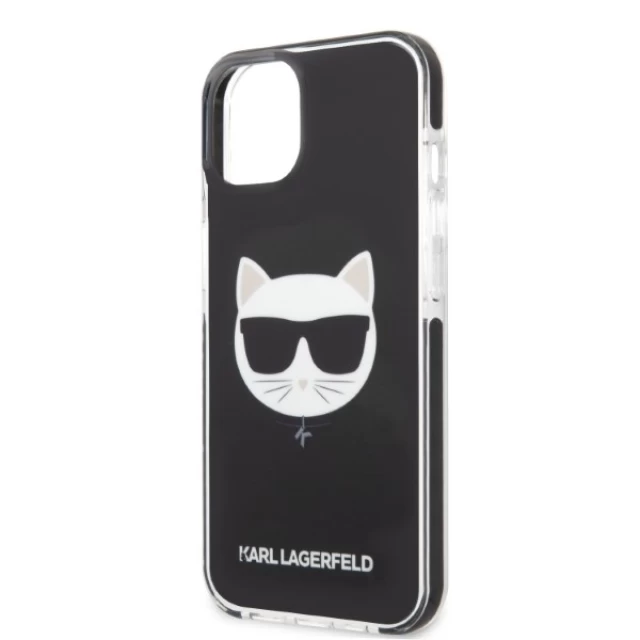 Чехол Karl Lagerfeld Choupette Head для iPhone 13 Black (KLHCP13MTPECK)