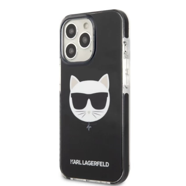 Чехол Karl Lagerfeld Choupette Head для iPhone 13 | 13 Pro Black (KLHCP13LTPECK)