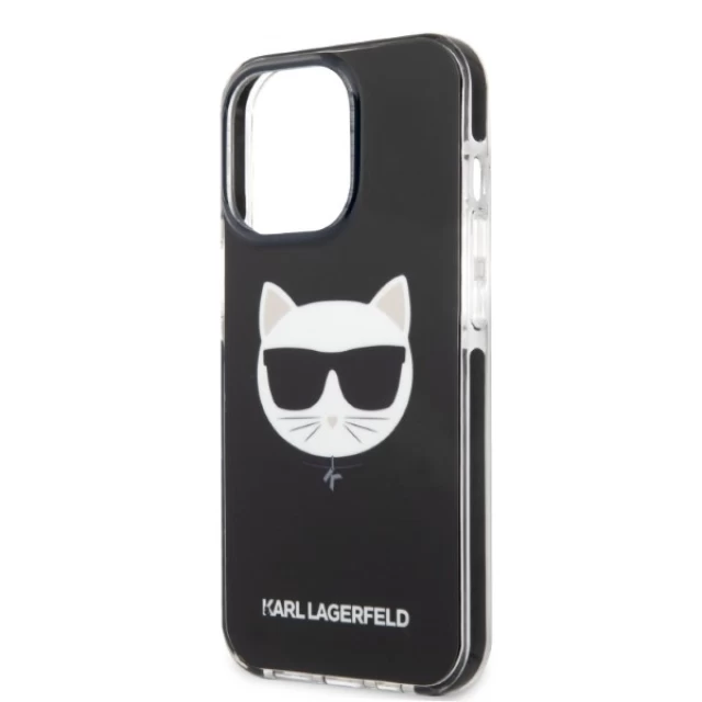 Чохол Karl Lagerfeld Choupette Head для iPhone 13 | 13 Pro Black (KLHCP13LTPECK)