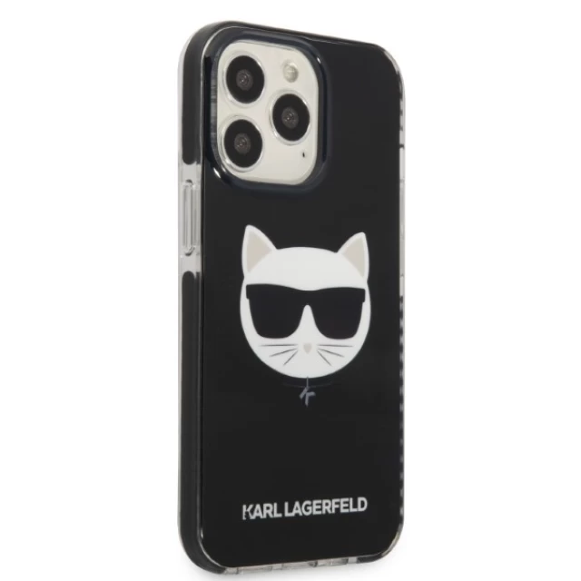 Чохол Karl Lagerfeld Choupette Head для iPhone 13 Pro Max Black (KLHCP13XTPECK)