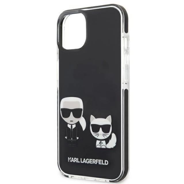 Чохол Karl Lagerfeld Karl & Choupette для iPhone 13 mini Black (KLHCP13STPEKCK)