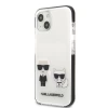 Чохол Karl Lagerfeld Karl & Choupette для iPhone 13 mini White (KLHCP13STPEKCW)