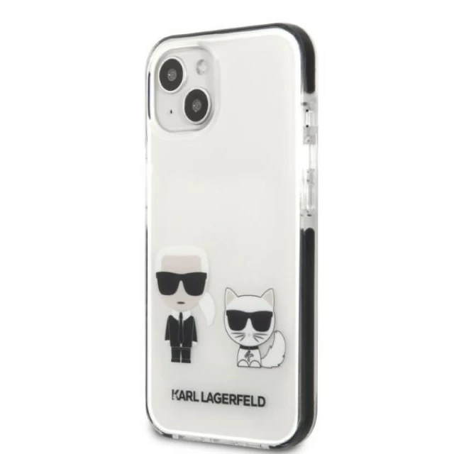 Чохол Karl Lagerfeld Karl & Choupette для iPhone 13 White (KLHCP13MTPEKCW)