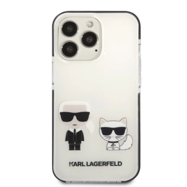 Чехол Karl Lagerfeld Karl & Choupette для iPhone 13 | 13 Pro White (KLHCP13LTPEKCW)