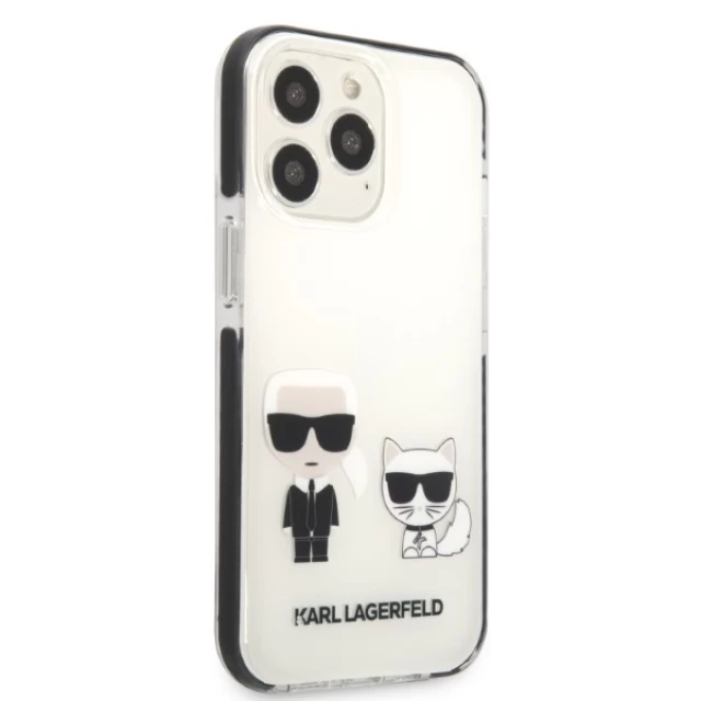 Чохол Karl Lagerfeld Karl & Choupette для iPhone 13 Pro Max White (KLHCP13XTPEKCW)