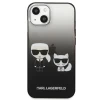 Чехол Karl Lagerfeld Gradient Iconic Karl and Choupette для iPhone 13 mini Black (KLHCP13STGKCK)