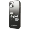 Чехол Karl Lagerfeld Gradient Iconic Karl and Choupette для iPhone 13 Black (KLHCP13MTGKCK)