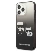 Чохол Karl Lagerfeld Gradient Iconic Karl and Choupette для iPhone 13 Pro Black (KLHCP13LTGKCK)