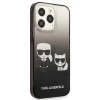 Чохол Karl Lagerfeld Gradient Iconic Karl and Choupette для iPhone 13 Pro Max Black (KLHCP13XTGKCK)