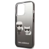 Чохол Karl Lagerfeld Gradient Iconic Karl and Choupette для iPhone 13 Pro Max Black (KLHCP13XTGKCK)