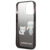 Чохол Karl Lagerfeld Gradient Iconic Karl and Choupette для iPhone 13 Pro Max Black (KLHCP13XTGKCK)