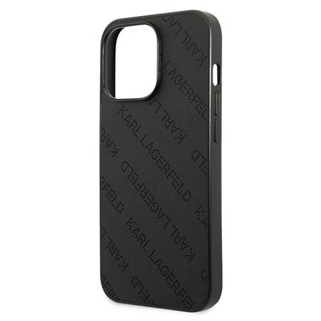 Чехол Karl Lagerfeld Perforated Allover для iPhone 13 | 13 Pro Black (KLHCP13LPTLK)