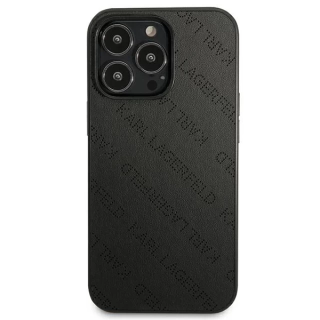 Чохол Karl Lagerfeld Perforated Allover для iPhone 13 Pro Max Black (KLHCP13XPTLK)