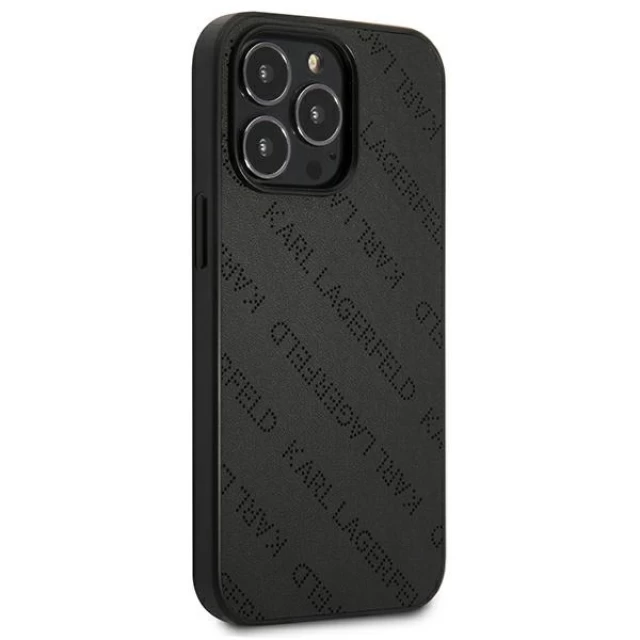 Чохол Karl Lagerfeld Perforated Allover для iPhone 13 Pro Max Black (KLHCP13XPTLK)