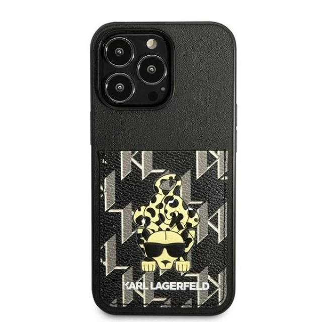 Чохол Karl Lagerfeld Karlimals Cardslot для iPhone 13 | 13 Pro Black (KLHCP13LCANCNK)