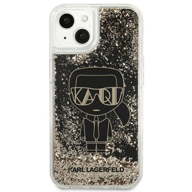 Чохол Karl Lagerfeld Liquid Glitter Gatsby для iPhone 13 mini Black (KLHCP13SLGGKBK)