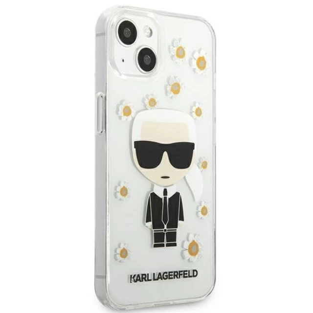 Чехол Karl Lagerfeld Iconik Karl для iPhone 13 mini Clear (KLHCP13SHFLT)