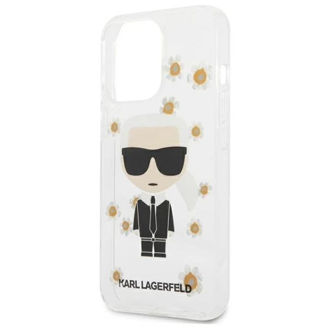 Чехол Karl Lagerfeld Iconik Karl для iPhone 13 Pro Max Clear (KLHCP13XHFLT)