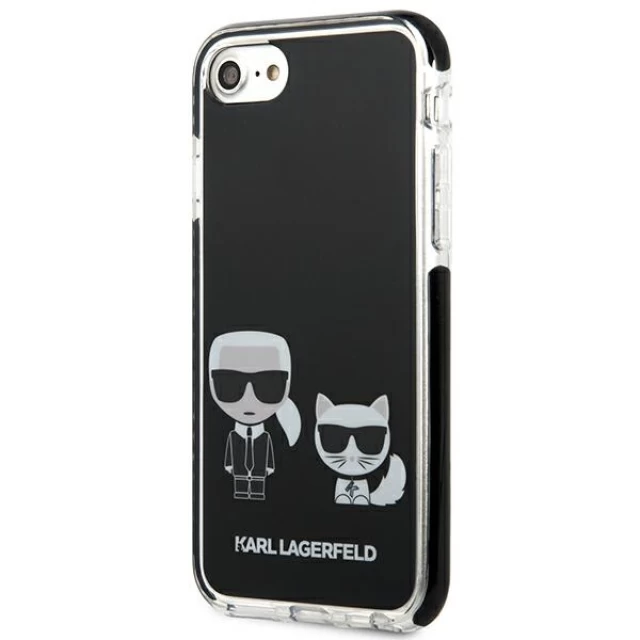 Чехол Karl Lagerfeld Karl & Choupette для iPhone SE 2022/SE 2020 | 8 | 7 Black (KLHCI8TPEKCK)