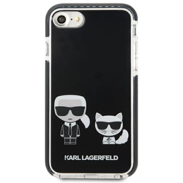 Чохол Karl Lagerfeld Karl & Choupette для iPhone SE 2022/SE 2020 | 8 | 7 Black (KLHCI8TPEKCK)