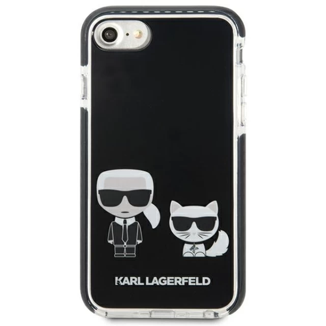 Чехол Karl Lagerfeld Karl & Choupette для iPhone SE 2022/SE 2020 | 8 | 7 Black (KLHCI8TPEKCK)