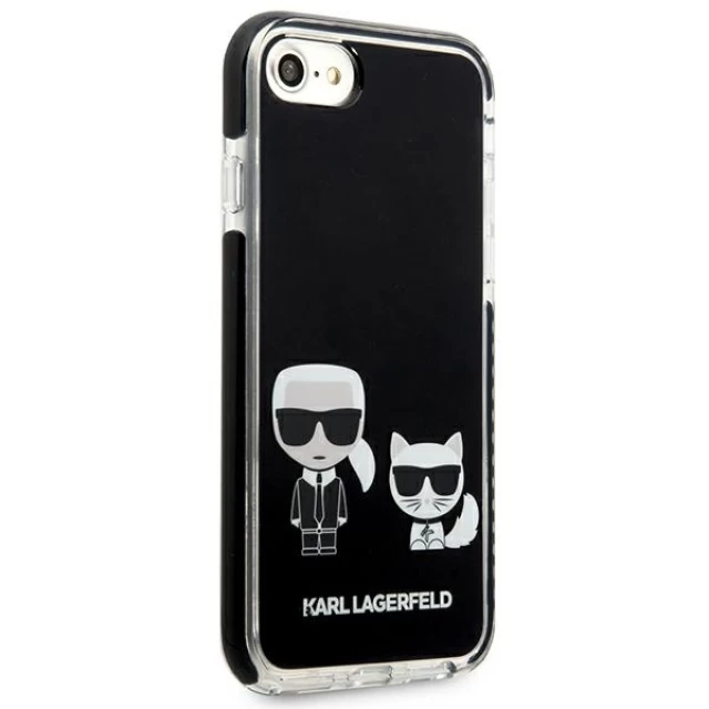 Чохол Karl Lagerfeld Karl & Choupette для iPhone SE 2022/SE 2020 | 8 | 7 Black (KLHCI8TPEKCK)