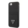 Чехол Guess Saffiano Triangle Logo Cardslot для iPhone SE 2022/SE 2020 | 8 | 7 Black (GUHCI8PSATPK)